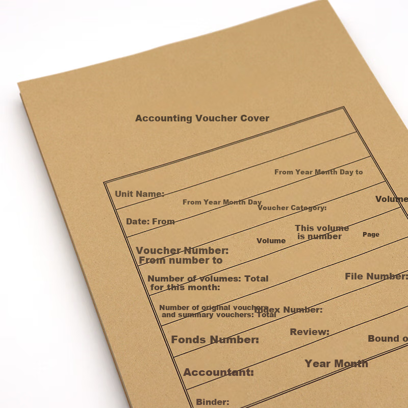 LISON A4 Accounting Voucher Cover Vertical 50 Sets (Cover with Corner Pockets) 1...