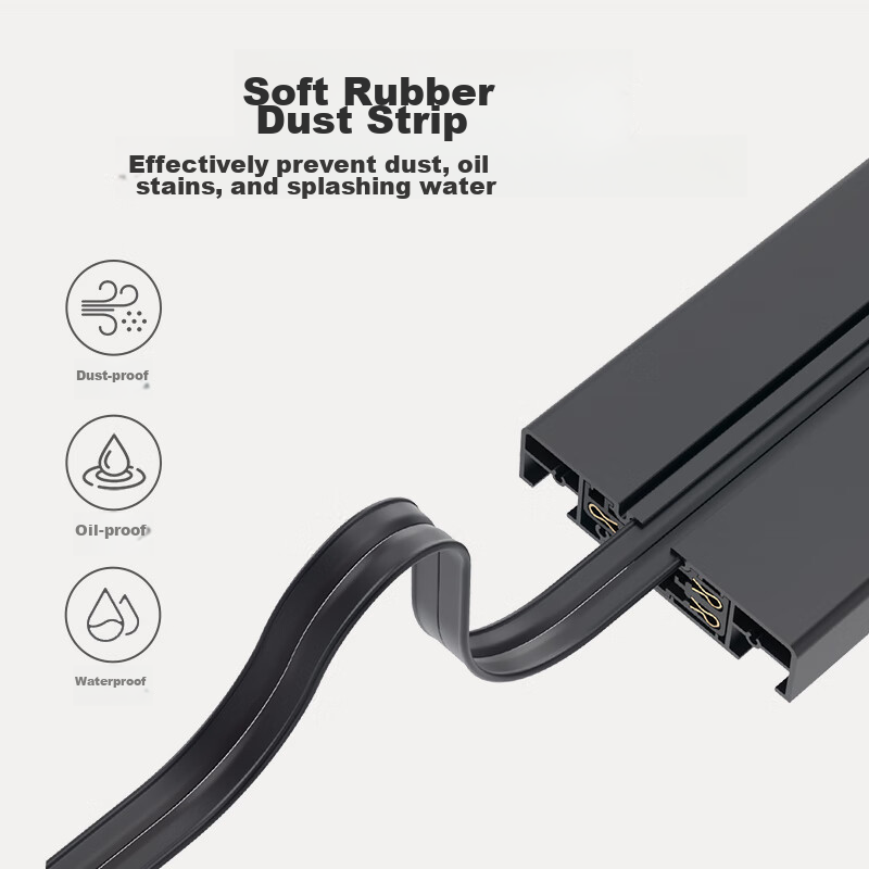 Philips Surface-Mounted Track Socket, Mobile Sliding Track Socket for Sideboard,...