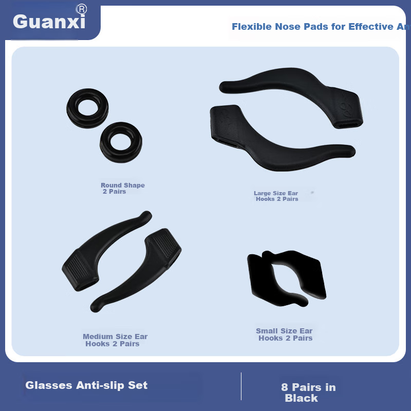 Guanxi Eyeglass Anti-Slip Silicone Ear Hooks for Preventing Glasses from Falling...