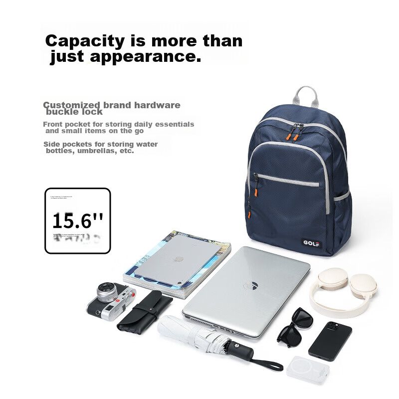 Golf Foldable Backpack for Men And Women, Laptop Bag 15.6-Inch, Business Travel...