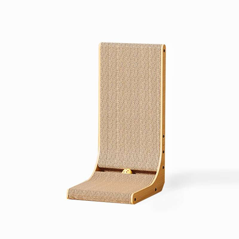 Fukumaru Vertical Cat Scratching Board, Large L-Shaped with Small Ball