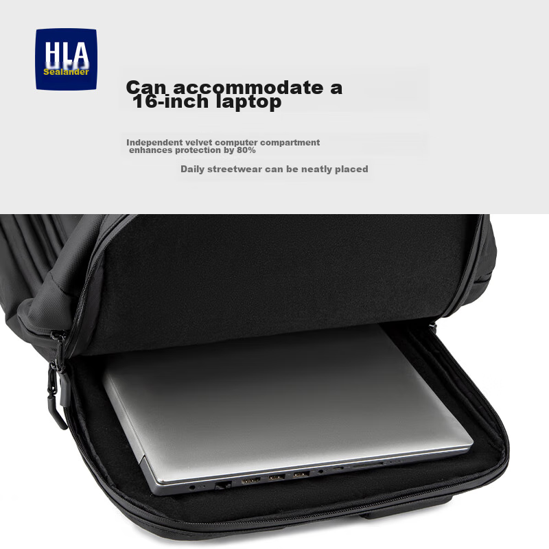 HLA Backpack for Men, Large Capacity Laptop Backpack for College Students, Busin...
