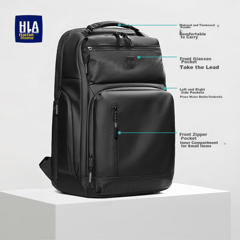 HLA Backpack for Men, Large Capacity Laptop Backpack for College Students, Busin...
