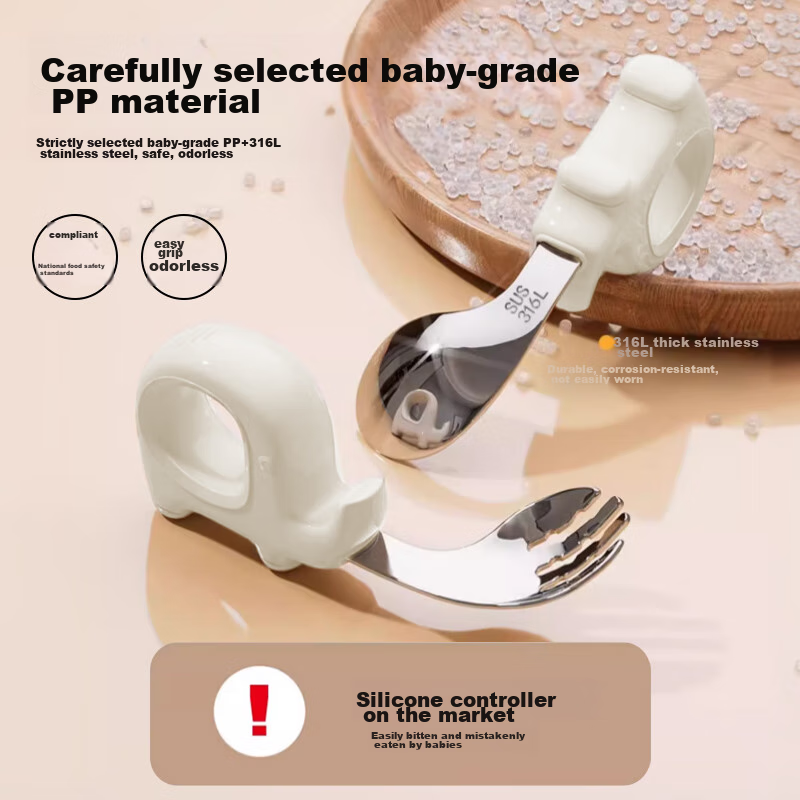 Guangduola Baby Spoon, Training Spoon, Infant Feeding Spoon, Learning to Eat Tab...