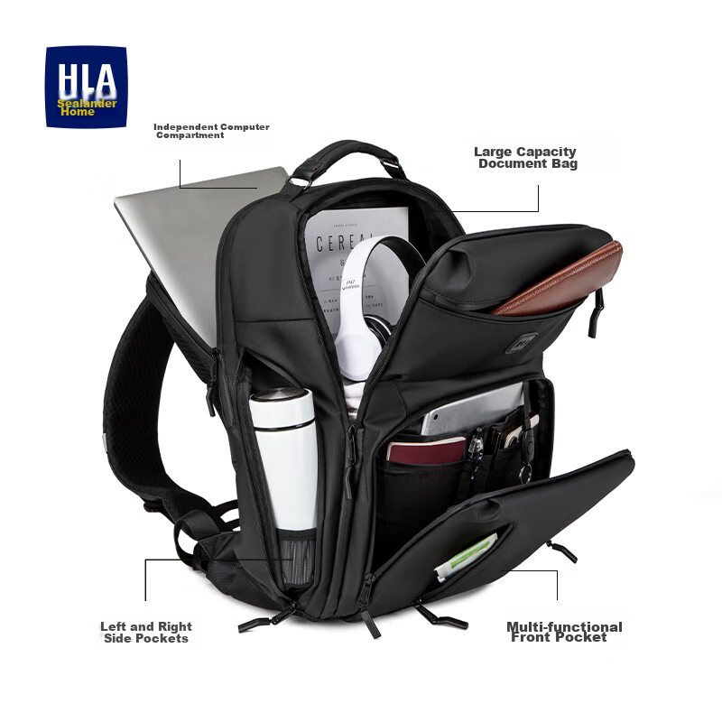 HLA New Year Gift Backpack for Men, Large Capacity Laptop Business Travel Backpa...