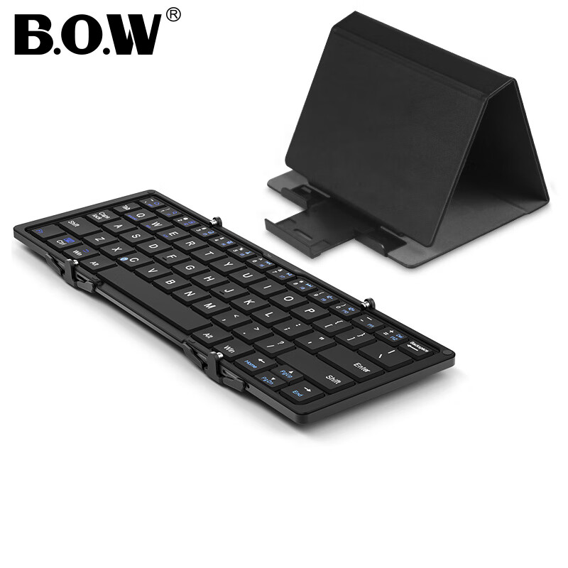 B.O.W Hangshi HB066 Wireless Bluetooth Keyboard, Office Keyboard, Foldable And P...