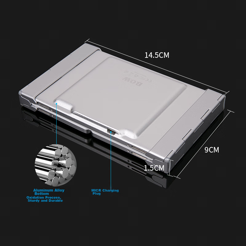 B.O.W Hangshi HB066 Wireless Bluetooth Keyboard, Office Keyboard, Foldable And P...