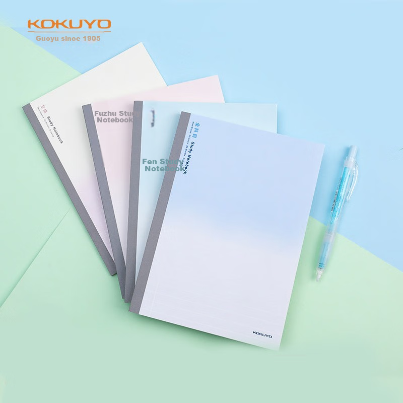 KOKUYO Student Notebook, Grid Study Notebook, Glue-Bound Notebook, Design Notebo...