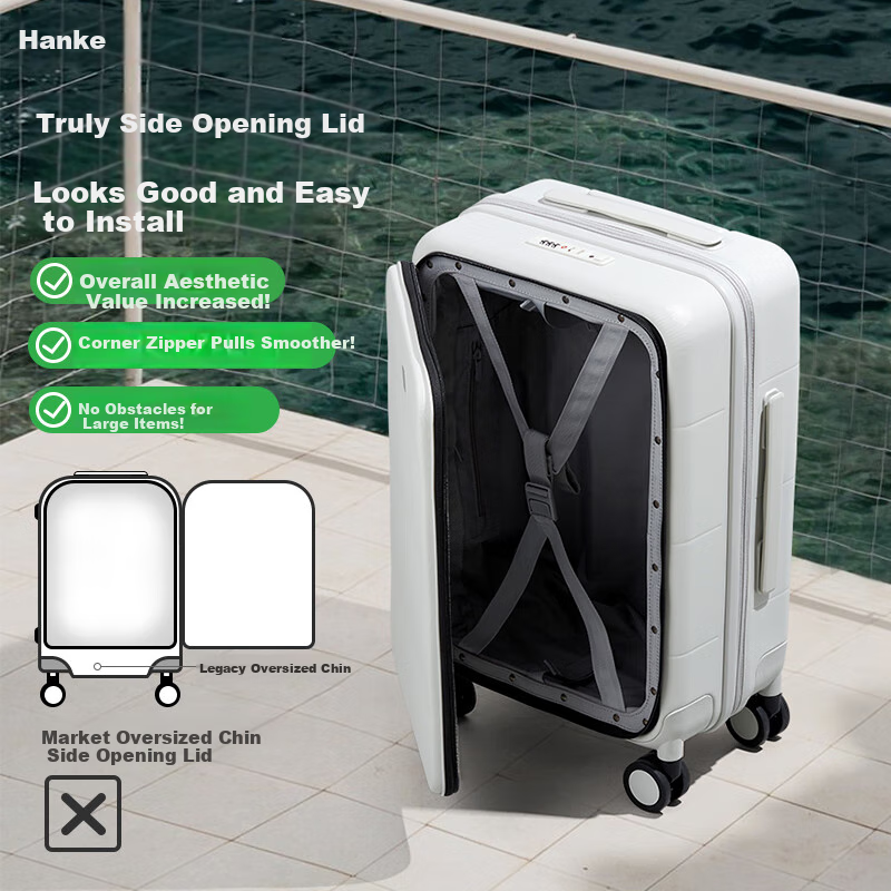 HANKE Expandable Luggage Men's Trolley Case Women's Carry-on Password Travel Sui...