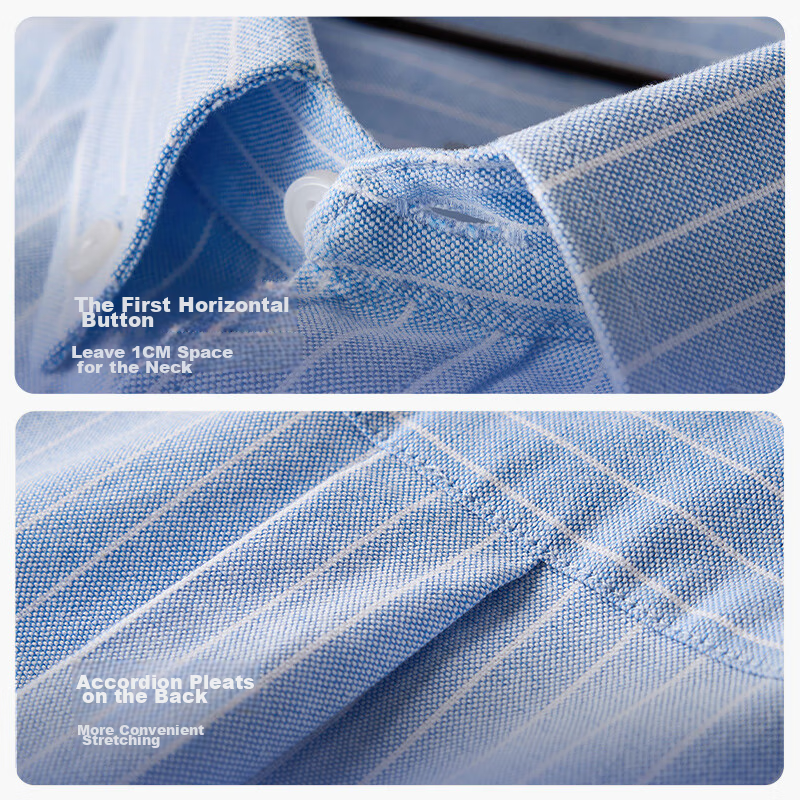 Hodo Men's Long-Sleeve Shirt, Pure Cotton, 2025 Spring New Style, Business Casua...