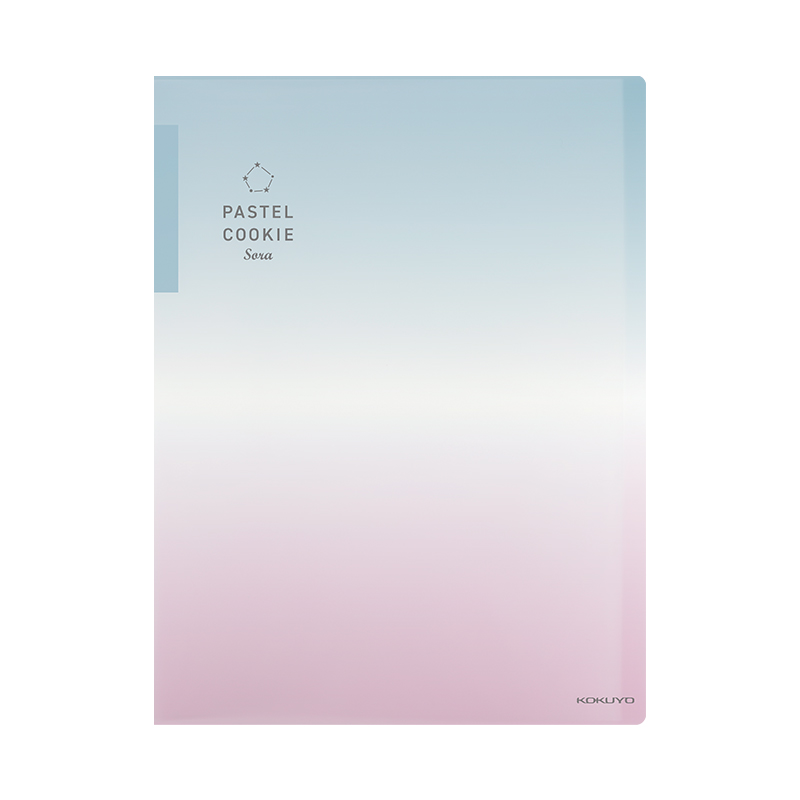 KOKUYO A4 File Folder, Pastel Cookie, Clear Sky, Student Document Organizer, Sto...