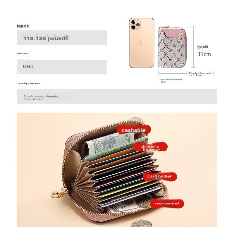 Golf Card Holder for Women, Fashionable Printed Multi-Card Slots Large Capacity...