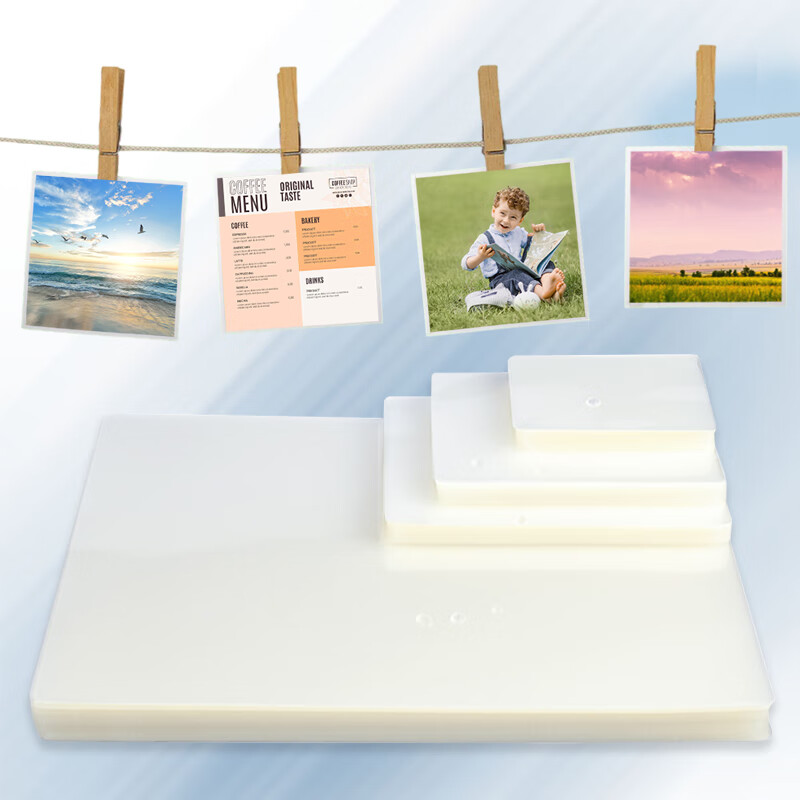 HOOYE A4 70mic Laminating Pouch, 7 Mil Thick, High-Clarity Transparent Laminatin...