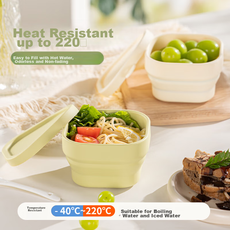 Guangyi Folding Bowl, Silicone Bowl, Portable Travel Outdoor Large Capacity Coll...