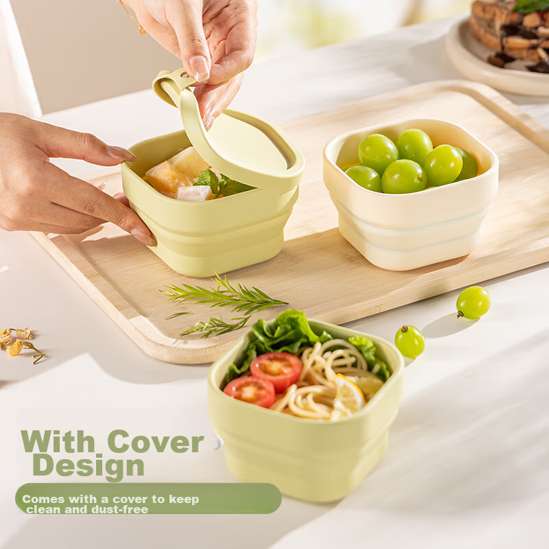 Guangyi Folding Bowl, Silicone Bowl, Portable Travel Outdoor Large Capacity Coll...