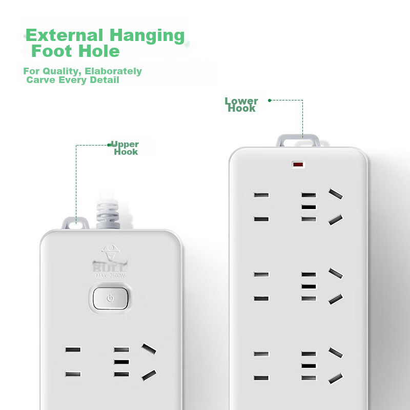 BULL New National Standard Power Strip, Extension Cord/Power Bar/Power Strip/Pow...