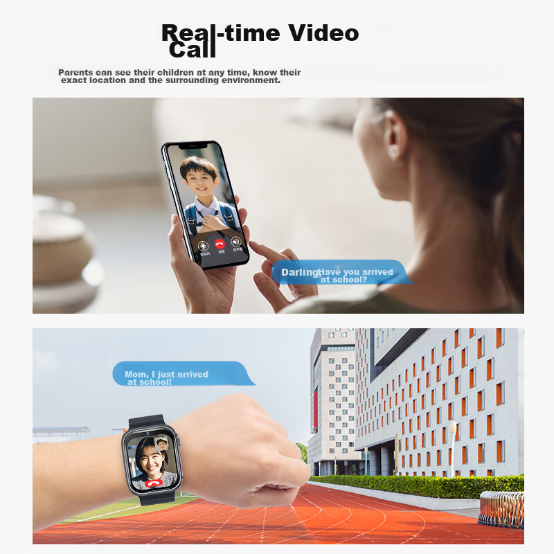 Haoji Xing [Upgraded Large Screen] Smart Phone Watch for Children, 4G Cartoon-St...