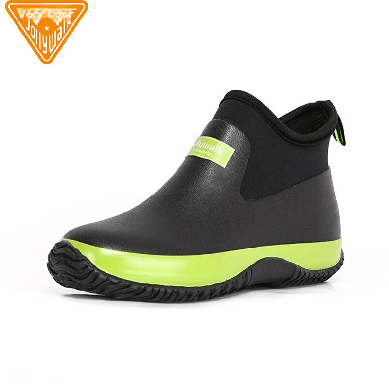 Jolly Walk Waterproof Rain Boots Men Women Rubber Shoes Fashion Rain Boots Water...