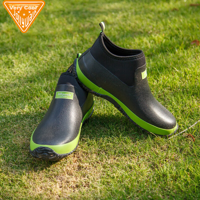 Jolly Walk Waterproof Rain Boots Men Women Rubber Shoes Fashion Rain Boots Water...