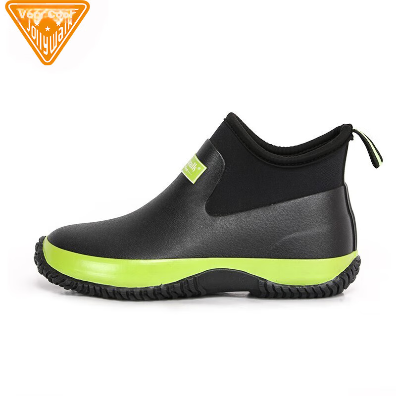 Jolly Walk Waterproof Rain Boots Men Women Rubber Shoes Fashion Rain Boots Water...