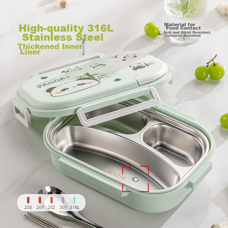 Guangyi 316 Stainless Steel Lunch Box for Elementary School Students, Office Wor...