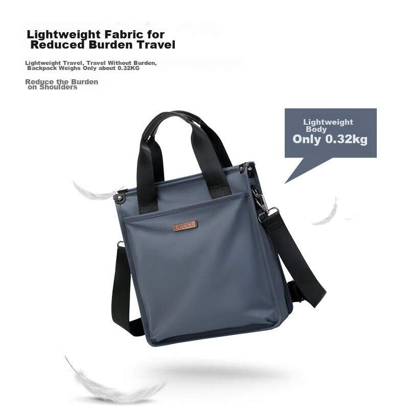 Golf Business Briefcase, Men's Handbag, Multi-Compartment Vertical Style, Should...