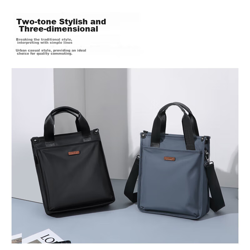 Golf Business Briefcase, Men's Handbag, Multi-Compartment Vertical Style, Should...