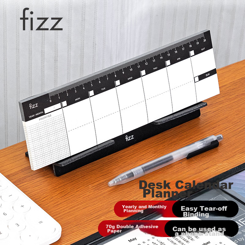 Fizzy Self-Filling Calendar, Planner, Mini Desk Organizer, Task List, Office Des...