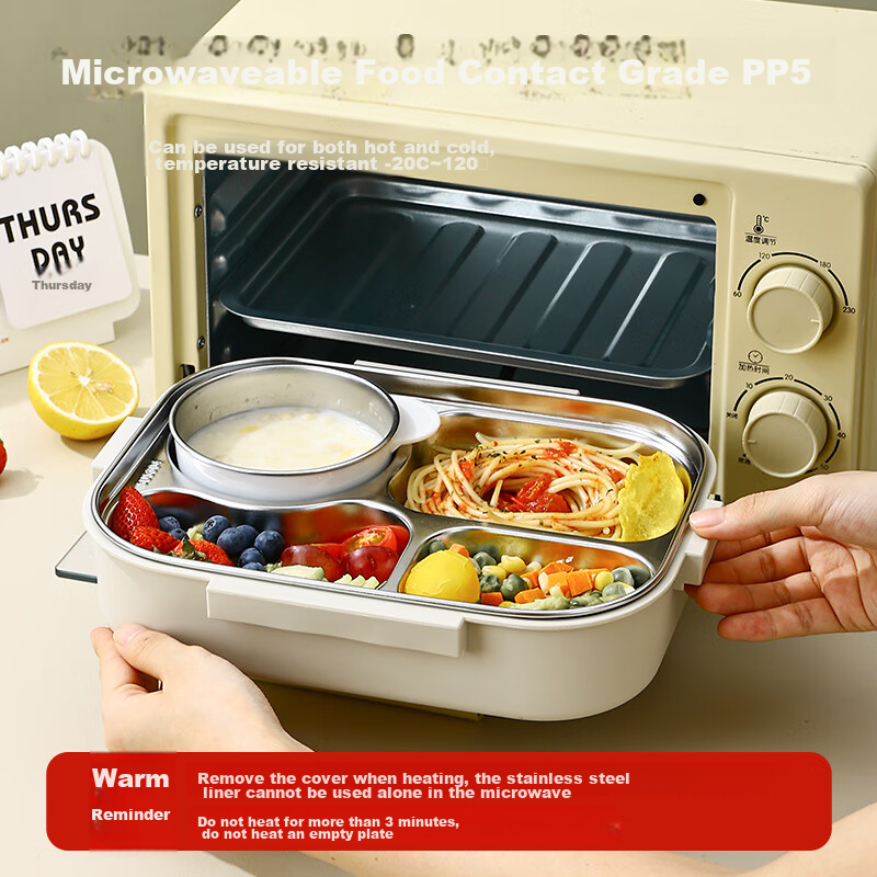 Guangyi 304 Stainless Steel Lunch Box for Students And Office Workers, Insulated...