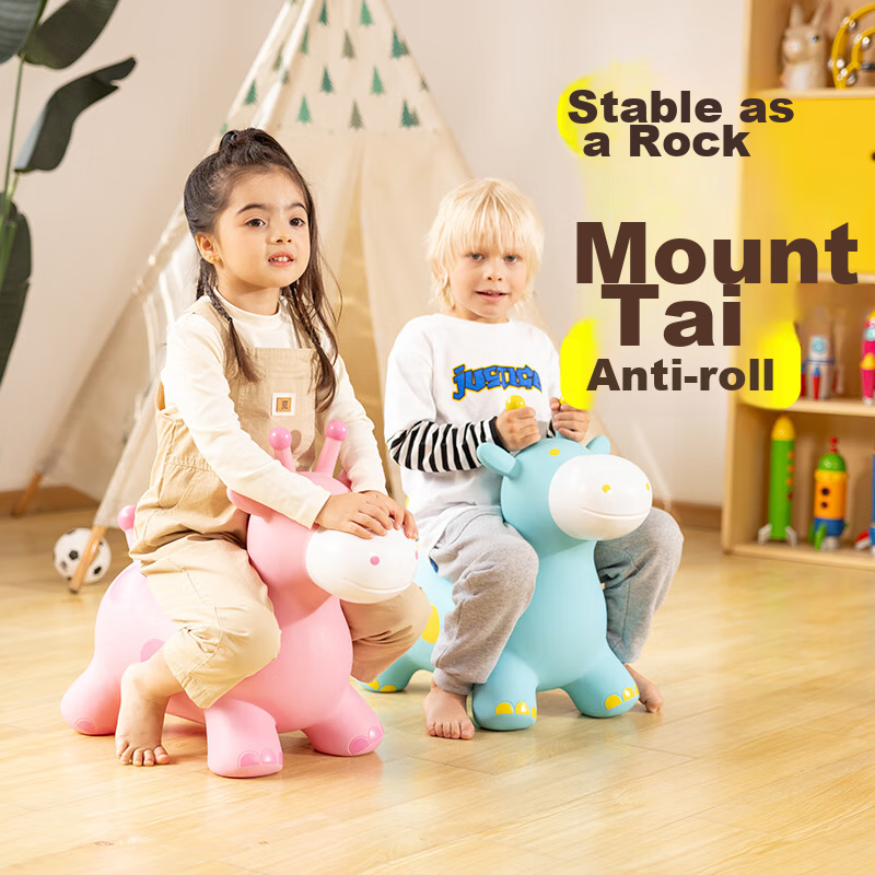 Hahaqiu Children's Toy Jumping Horse, 3-6 Years Old, Inflatable Pony, Kindergart...