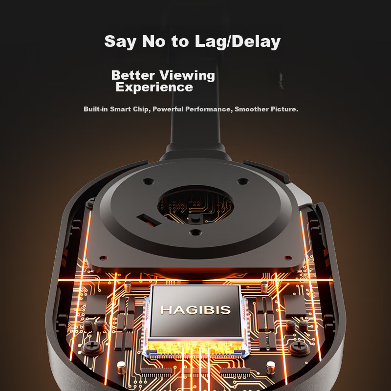 Hagibis Wireless Screen Mirroring Device, Phone to TV Screen Mirroring, 4K 60Hz...