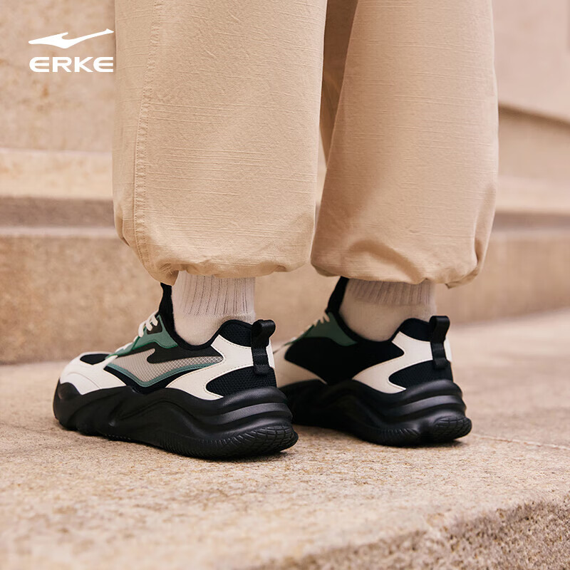 ERKE Men's Casual Shoes Autumn and Winter New Comfortable All-match Soft Bottom...