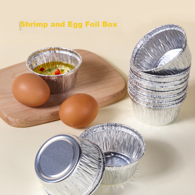 Faxi Long Disposable Aluminum Foil Bowls 120ml for Air Fryer, Oven, Barbecue, Eg...