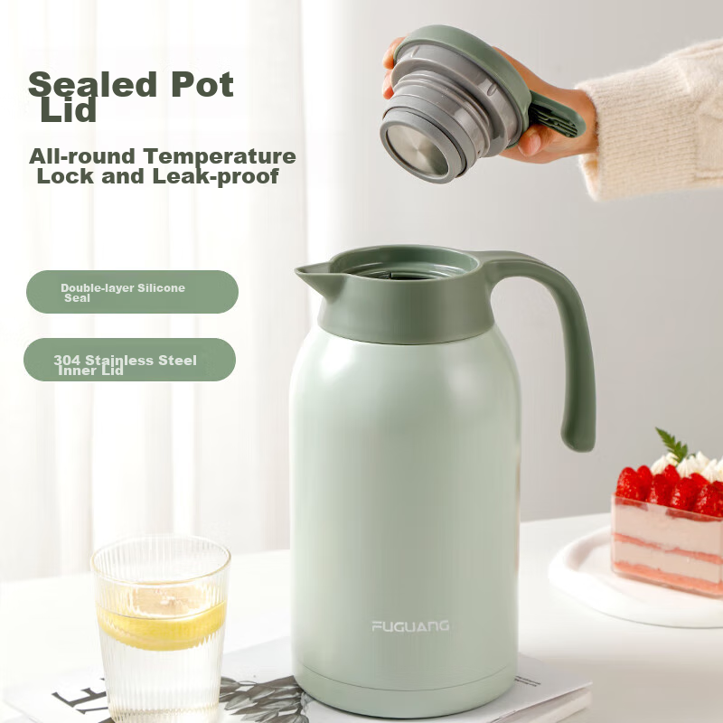 Fuguang Lingjia Insulated Bottle, 2.2L Large Capacity, 304 Stainless Steel Therm...