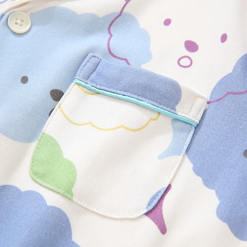 Hongdou Children's Pajamas, Pure Cotton, for Boys And Girls, Spring And Autumn H...