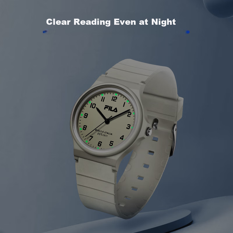 FILA (FILA) High School Entrance Examination Student Watch Silent Pointer Waterp...