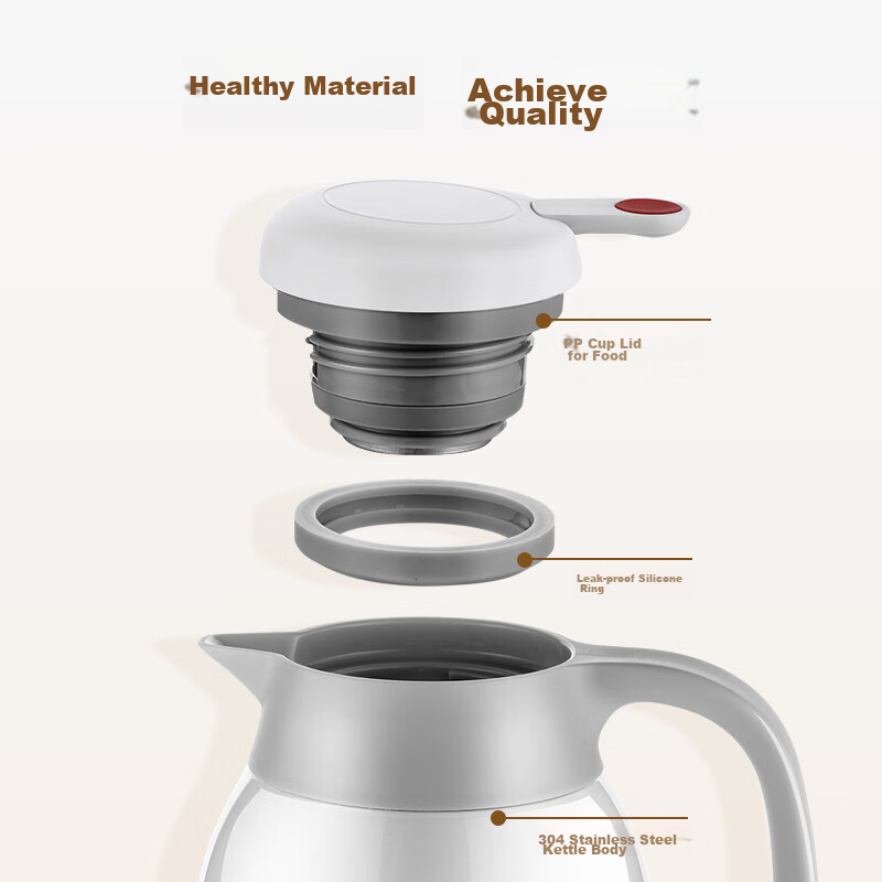 Fuguang Insulated Bottle, 2.2L Large Capacity, 304 Stainless Steel Thermos, Hous...