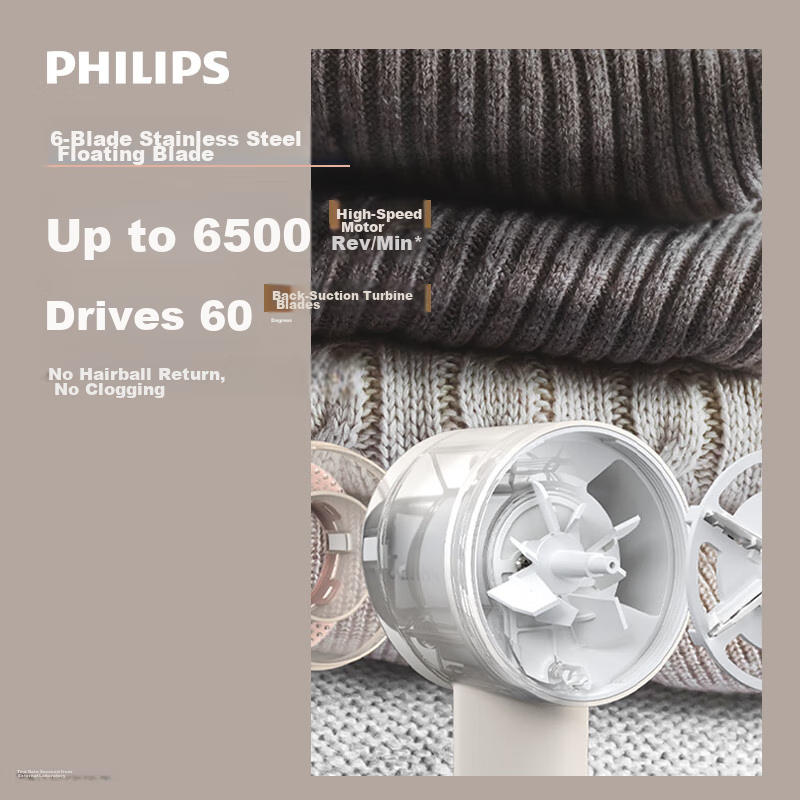 Philips Lint Roller, Rechargeable Hair Remover, Ball Remover, Home-Use Clothing...