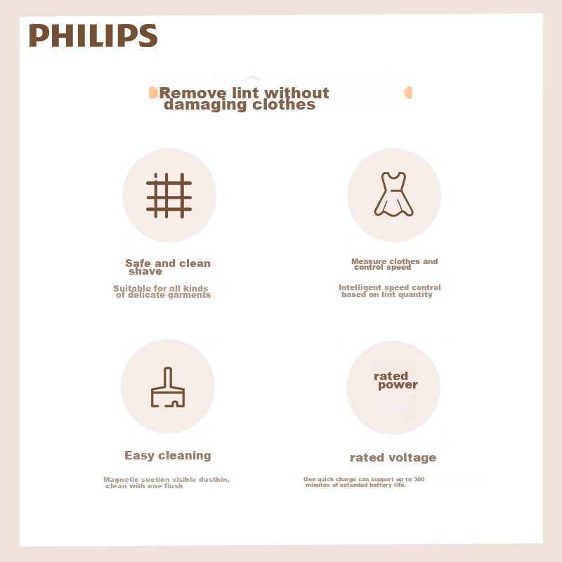 Philips Lint Roller, Rechargeable Hair Remover, Ball Remover, Home-Use Clothing...