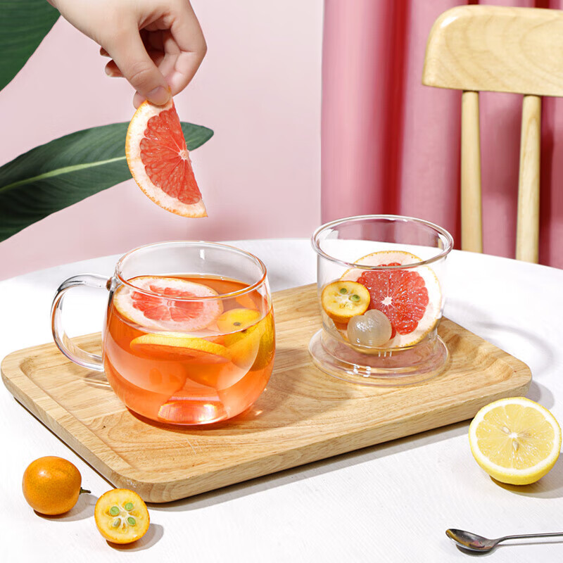 Fuguang Flower Tea Cup, Men's And Women's Tea Infuser Mug, Double-Layer Office G...