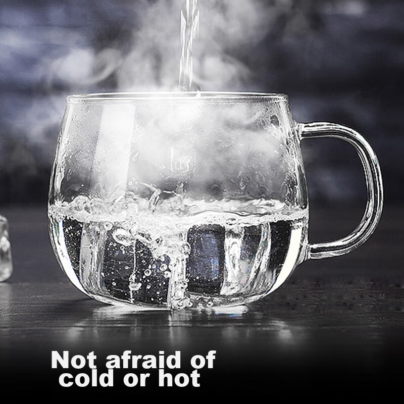 Fuguang Flower Tea Cup, Men's And Women's Tea Infuser Mug, Double-Layer Office G...