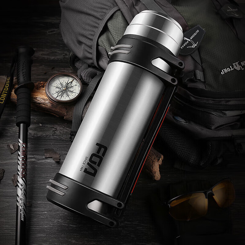 Fuguang Jingang Insulated Bottle, Stainless Steel, Large Capacity, Thermos, Car...