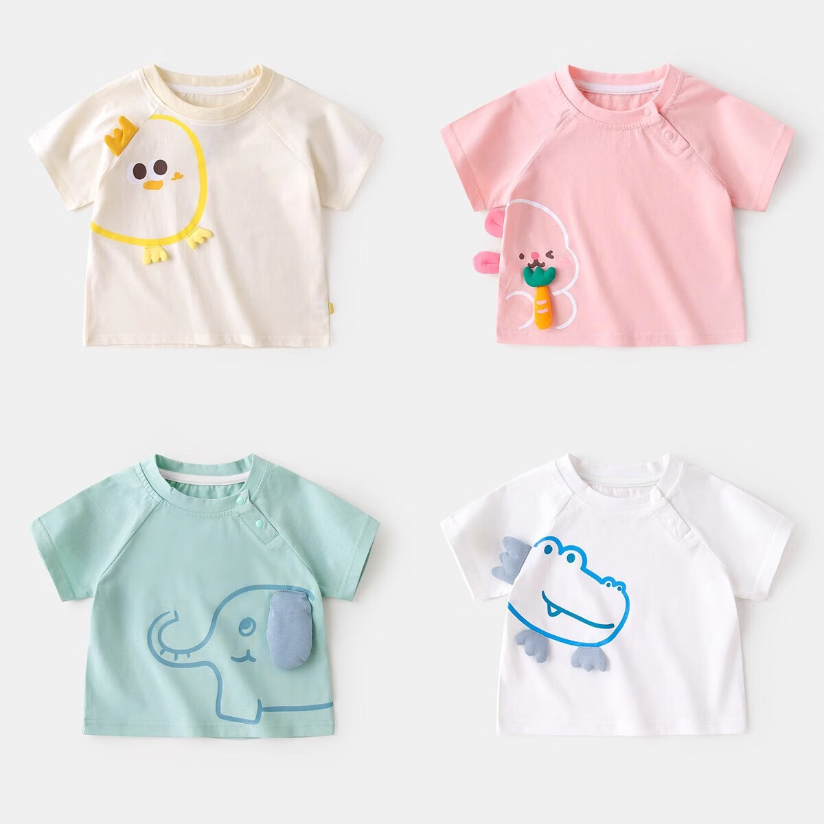 Dudu Home Children's Summer T-shirt Baby Summer Short Sleeve Thin Boys Half Slee...