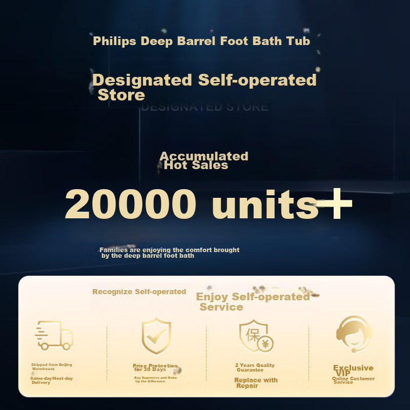 Philips Foot Soaking Bucket, Foot Bath with Heating, Fully Automatic Massage Foo...