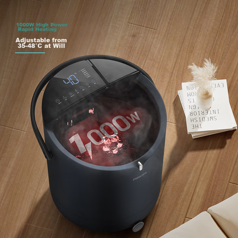 Philips Foot Soaking Bucket, Foot Bath with Heating, Fully Automatic Massage Foo...