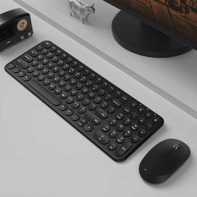 B.O.W Hangshi HW098SDL-2 Wireless Keyboard And Mouse Set, Rechargeable Keyboard...