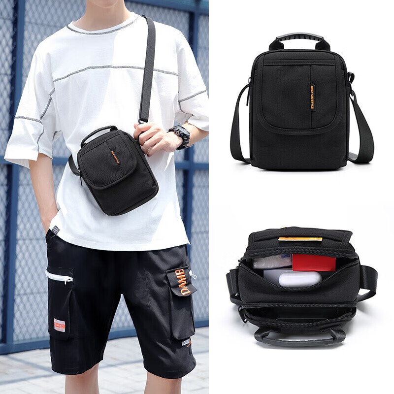 Golf Shoulder Bag, Casual Crossbody Bag for Men And Women, Canvas Multi-Compartm...