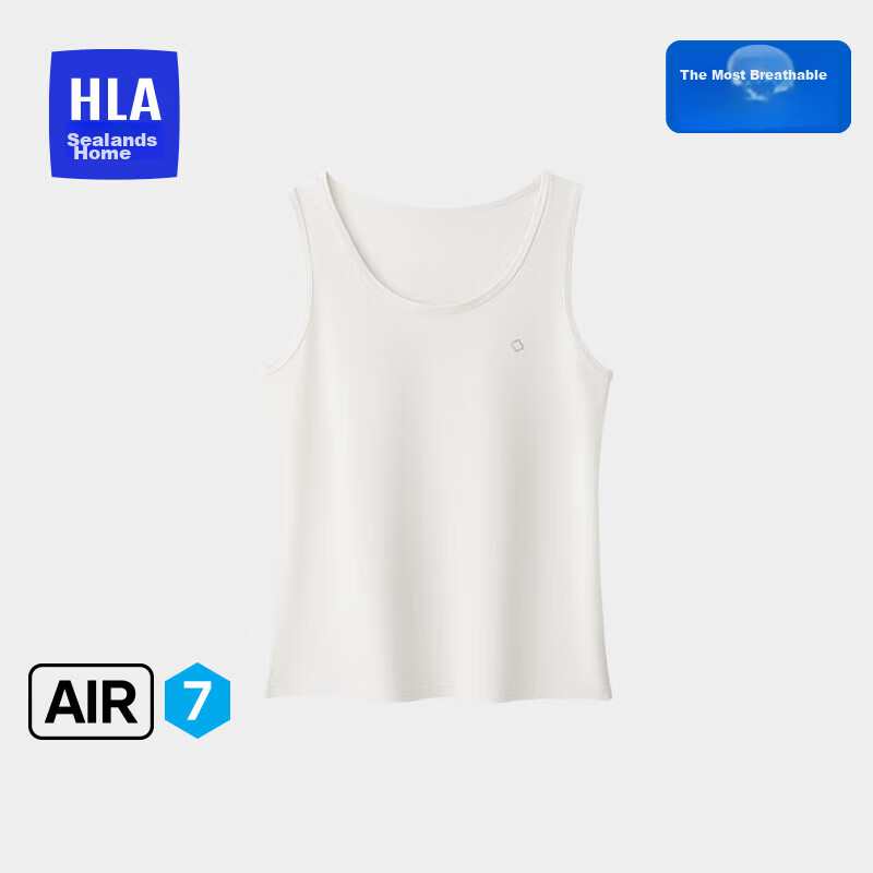 HLA [Air7] Women's Sleeveless Tank Top, Waist-Cinching, Pure Cotton 95% Cotton,...