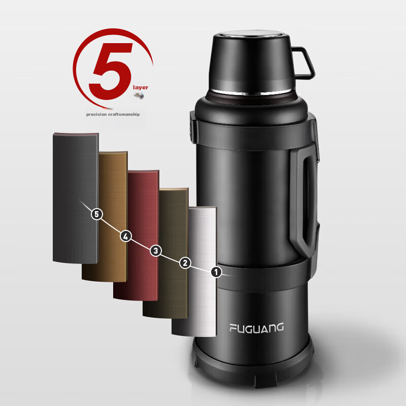 Fuguang Traveler Outdoor Insulated Bottle, Large Capacity Thermos, Sports Water...