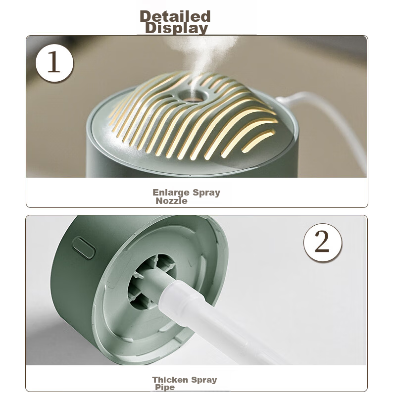 HANASS Humidifier, Mini Compact Home Bedroom Top-Fill Air Humidifier Companion,...